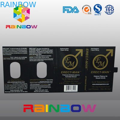 Effect 100% de Pillen Verpakkend Document van het recht-MENSENgeslacht Vakje met Kaart Aangepast Ontwerp