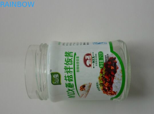 De waterdichte pvc-Hitte krimpt Etiketten voor de Fles van het de Kaasglas van Sausbeancurd