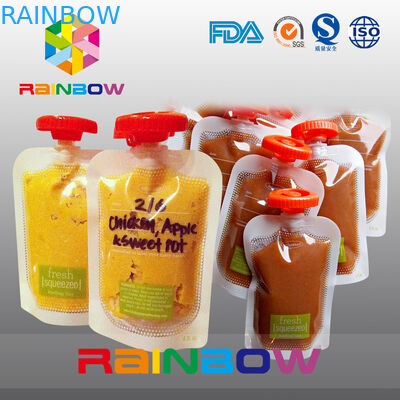 Duidelijke Zelf Bevindende Spuitenzak voor Jam/Sap, de Opnieuw te gebruiken Zak van Voedselpackging voor Jong geitjebaby