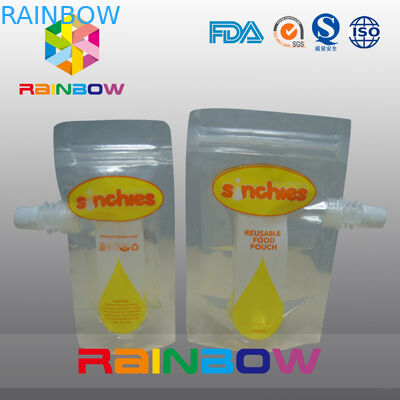 Tribune op Vloeibare Sapzak, de druk van de de zakkengravure van de ritssluitingendrank