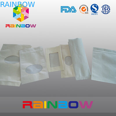 Bruine Kraftpapier-Document Zaktribune die omhoog Zak met Ritssluiting, Ritssluitingszak voor Suikergoed verpakken/Voedsel