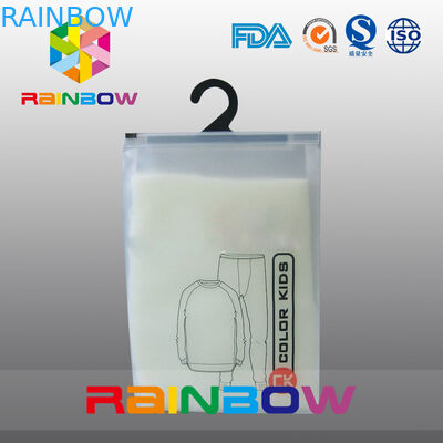 De berijpte Plastic Zakken die van pvc Hangende Zak met Ritssluiting voor Jonge geitjesdoek verpakken