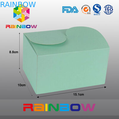 Groen Kraftpapier-Document Vakje voor Gift Verpakkende, Aangepaste Druk en Grootte