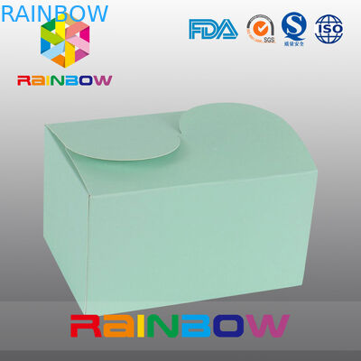 Groen Kraftpapier-Document Vakje voor Gift Verpakkende, Aangepaste Druk en Grootte