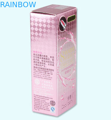 Kleurrijke de Buis Met een laag bedekt Document van de Lippenpommadelippenstift Vakjes die Aangepast Ontwerp verpakken