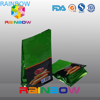 Aluminiumfolie Plastic Zak, Vlakke Bodem 8 Verbindingszak voor Snackvoedsel/Frieten