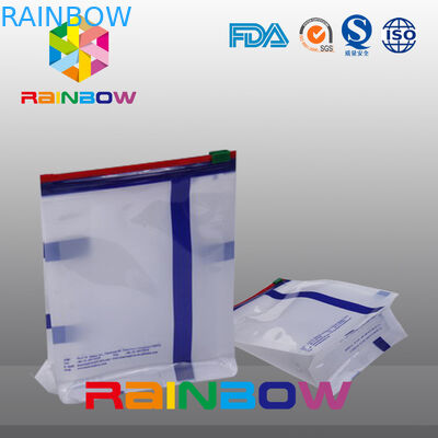 Van de de Verbindings Vlakke Bodem van Qual van de douanegrootte Witte de Hoekplaatzak met Diaritssluiting voor Voedsel Verpakking