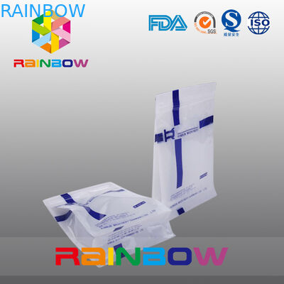 Van de de Verbindings Vlakke Bodem van Qual van de douanegrootte Witte de Hoekplaatzak met Diaritssluiting voor Voedsel Verpakking