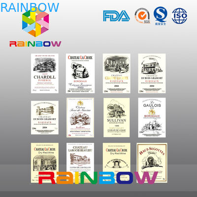 Document het Document van de Magneetsticker Etiket, het Onregelmatige Etiket van de Serigrafiewijn voor Natuurlijke voeding