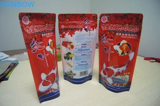 Levendige Gedrukte Tribune op van het de Vissenaas van de Ritssluitingsaluminiumfolie het Voedsel voor huisdieren Verpakkende Zak