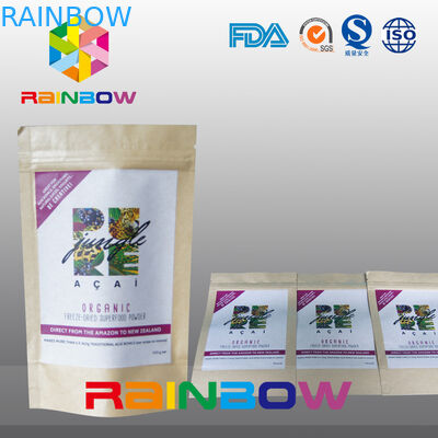 Gedrukte Aangepaste Document het Voedsel van Doypack van de Zakkenritssluiting Verpakkingszak