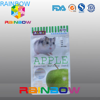 Drie - Zij Verzegelende Ritssluitingszak met Rond Venster voor Verpakkingshamster het Baden Zand/Voedsel voor huisdieren