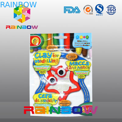 Douaneembleem Coloful Drie Zijverbindings Duidelijke Plastic Zakken die voor Suikergoed/Snackvoedsel verpakken