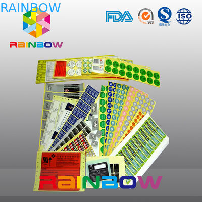 De douane drukte Kleurrijk krimpt Zelfklevende Document Gelamineerde het Voedseletiketten van Kokeretiketten