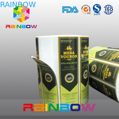 Zelfklevende wijn het Glas krimpt Koker etiketteert Gedrukte Stickers & Wijnfles Lables