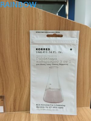 Drie Zijverbindings Duidelijke Voor Kosmetische Verpakkende Zak, de Ritssluitingszak van het Parelpoeder