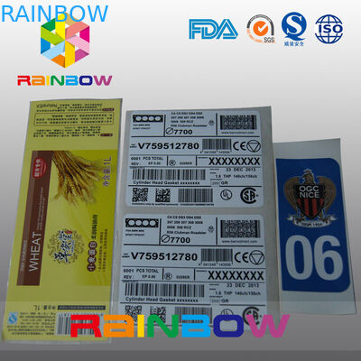 De aangepaste Uitdrukkelijke Etiketten/Sticker krimpen Kokeretiketten voor Zak, Doos, Kaart