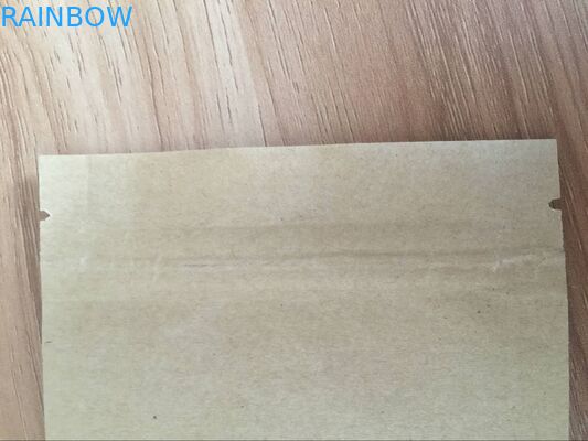 Aangepaste Document het Document van Zakken Vlakke Kraftpapier Gevoerde Folie Drie de Zijzakken van de Verbindings Hoogste Ritssluiting