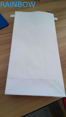 Vierkante van de de Bandritssluiting van het Bodemtin het Document van Kraftpapier Witte Verpakkende Zak voor Koffie/Snackvoedsel