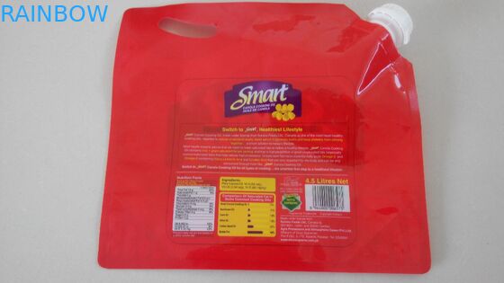 De gedrukte Embleemtribune spuit omhoog Zak met Handvat voor 4.5L Tafelolie/Huile DE Canola