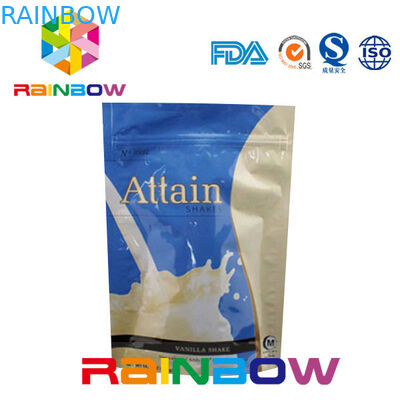 Het gladmaken van de Gedrukte Zak van het Poederpackaigng van de Aluminiumfolieweiproteïne met Ritssluiting