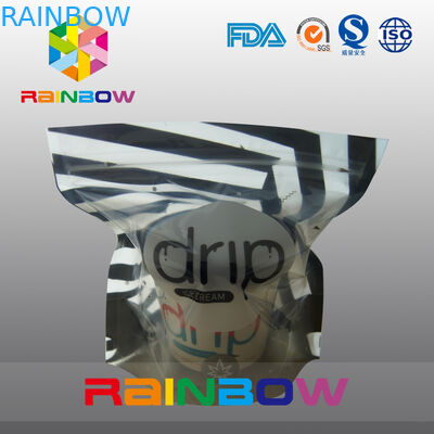 Plastic Zakken die van het tribune de omhoog Glanzende Roomijs met Duidelijke Venster en Ritssluiting verpakken