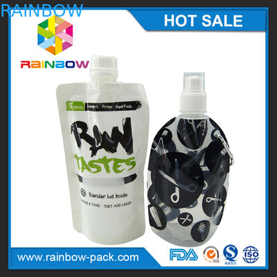 De Zak van het Voedselspuiten van de tribune omhoog Opnieuw te gebruiken Baby Verpakking met Ritssluiting op de Bovenkant