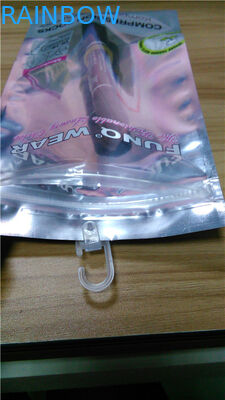 Aangepaste duidelijke duidelijke tribune op de ritssluitingszakken van de zakken lege aluminiumfolie