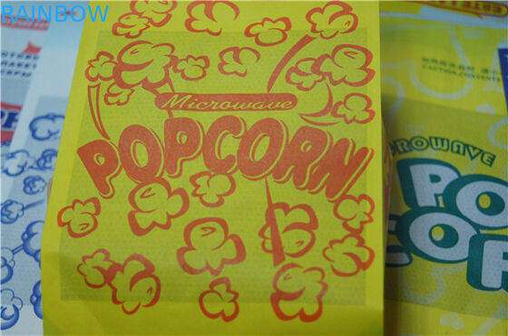 De Bodem Bruine Aangepaste Document van de voedselrang Vlakke Zakkenbovenkant Open voor Snack