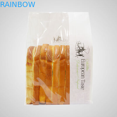 Witte Kraftpapier-Document Zak voor Brood/Tribune op Zakken met Mylar en Duidelijk Venster