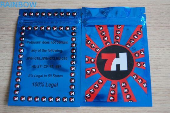 Gerecycleerde Gelamineerde Aluminiumfolie Verpakking Kruiden - de Ritssluitingszak van Wierookmylar