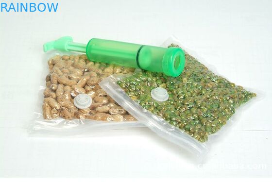 Gelamineerde 3-zijdige vacuümpompende luchtzak Voedsel vacuümdichtingszakken voor vis / groenten