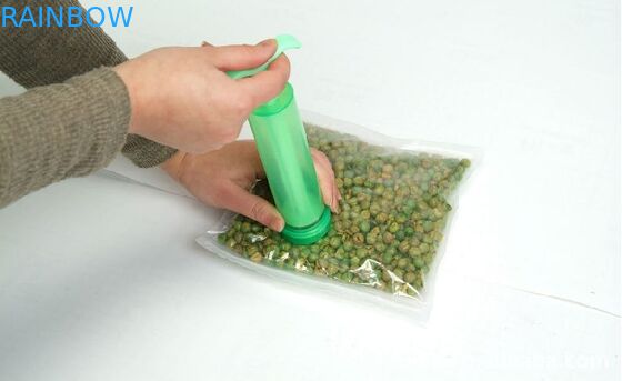 Gelamineerde 3-zijdige vacuümpompende luchtzak Voedsel vacuümdichtingszakken voor vis / groenten