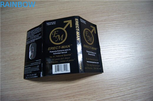 Vakje van de de Pillen het Verpakkende Vertoning van de geslachtsverhoging en de recht-MENSENdocument van de Blaarkaart Kaart