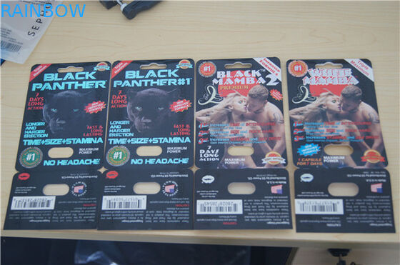 zwarte panter zwarte mamba 1 zwarte mamba 2 Blaarkaart die Seksuele Pillen Verpakking verpakken