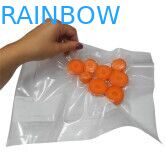 Doorzichtige voedselbesparende rolletjes Voedsel vacuüm afdichting zakken met gravure printing