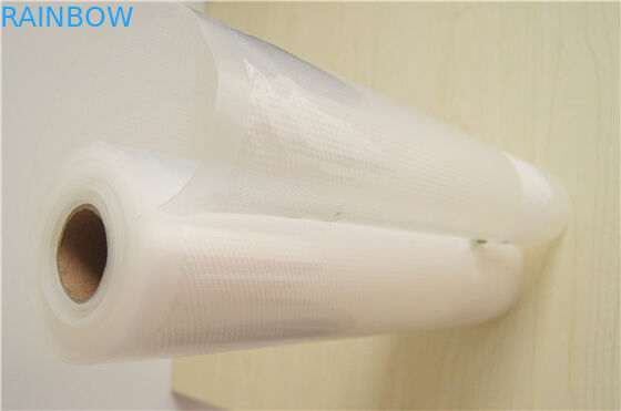 Doorzichtige voedselbesparende rolletjes Voedsel vacuüm afdichting zakken met gravure printing