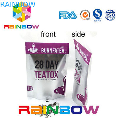 De zij het Document van het Pakkraftpapier van Gusseted Doy Zak van de de Aluminiumfolie Plastic Ritssluiting van de Thee Verpakkende Zak