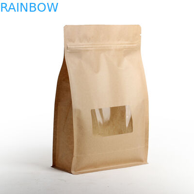 Vochtbestendige Vlakke Bodem Gelamineerde Theezakjes die met Ritssluiting en Venster verpakken