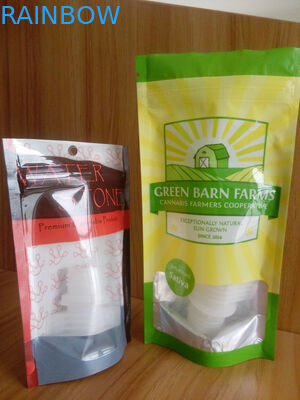 Tribune omhoog Plastic die Container met Cannabiszaden/Noni-Zakken met Ritssluiting wordt gevuld