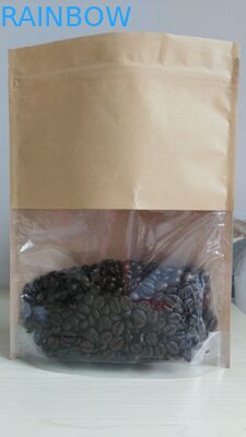 Aangepaste Document het Document van Kraftpapier van de Zakken Rekupereerbare Tribune omhoog Bruine Zakoem