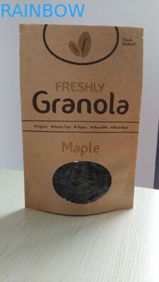 Aangepaste Document het Document van Kraftpapier van de Zakken Rekupereerbare Tribune omhoog Bruine Zakoem