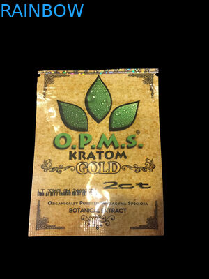 Verpakkende de Ritssluitingszak van de Kratom Kruidenwierook, 3ct OPMS-de Zak van Capsuleskratom