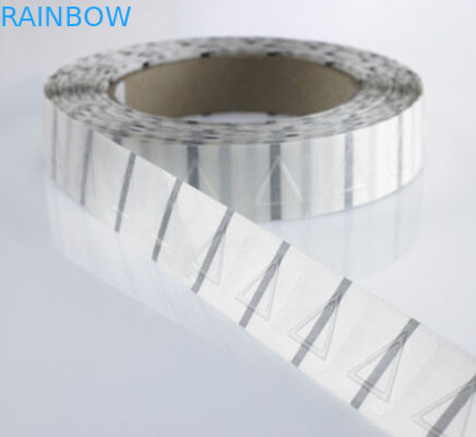 25mm de Diameterdriehoek krimpt de Transparante Stickers van Kokeretiketten/Tastbare Waarschuwingsetiketten