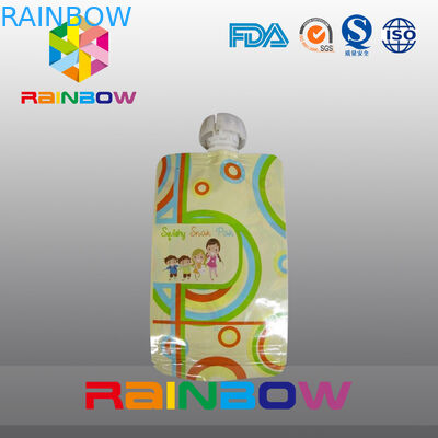 Van het de Babyvoedsel van de voedselrang de Zak van de Zakspuiten Verpakking met Hoogste Spuiten & Duurzame Ritssluiting