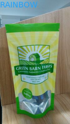 Van de Hoekplaataluminiumfolie Gelamineerde Mylar van de douanebodem de Ritssluitingszakken met Duidelijk Venster