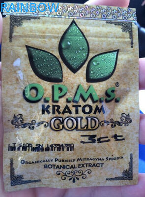 Douane kratom kruidenwierook die/3ct OPMS-capsules kratom zak verpakken