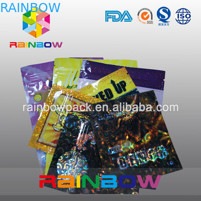 Aangepaste de Wierook Verpakking/Welriekend mengsel van gedroogde bloemen en kruiden van 4g/10g Kruidenritssluitingszakken