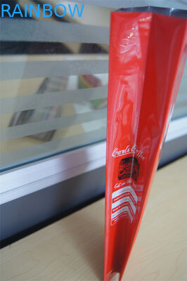 Aangepaste zij de koffiezakken van de hoekplaataluminiumfolie met klep, rode groen