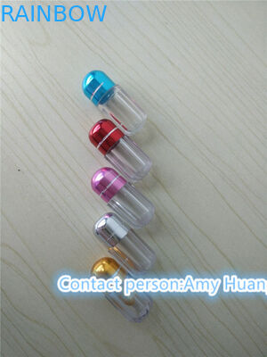 Leeg hard gelatine capsule flesje sekspil container met aluminium folie kap